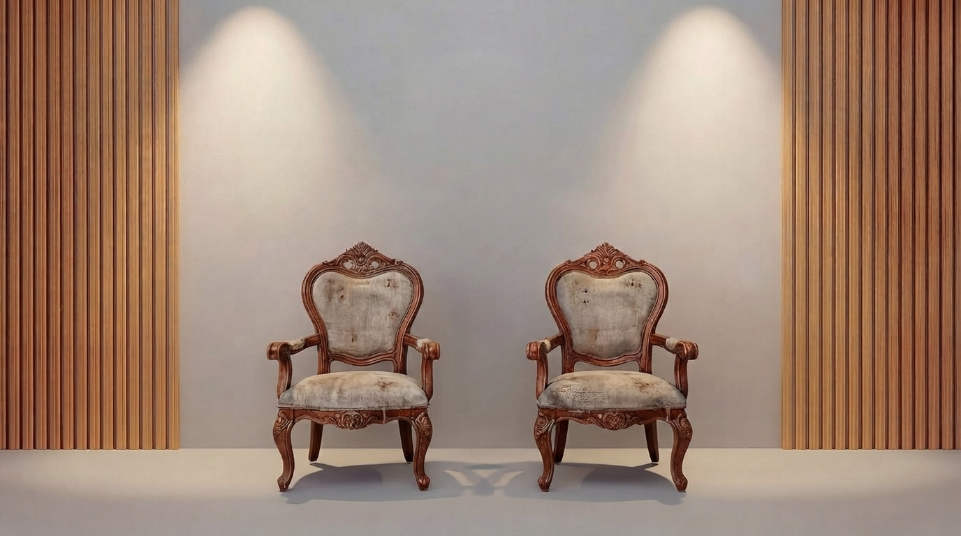 Классические стулья в стиле «Людовик XV» — после перетяжки