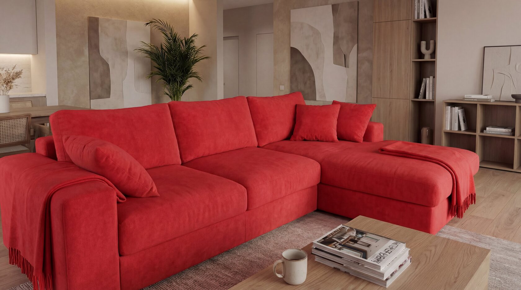 Alcantara Multilayer GOYA RED